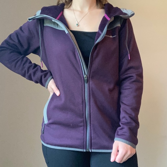 Eddie Bauer Outdoor Dark Purple Coat - Picture 4 of 8